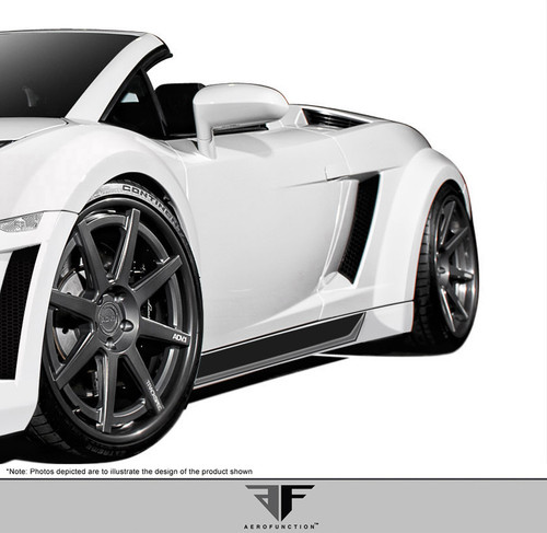 2004-2008 Lamborghini Gallardo AF-1 Wide Body Side Skirt Rocker Panels ( GFK ) - 2 Piece (S)