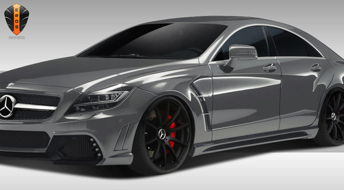 2012-2015 Mercedes CLS Class C218 W218 Eros Version 1 Fenders - 2 Piece / Vehicle Year Make Model Trim - 2012-2015-Mercedes CLS ALL / Product Type - Fender / Style Name -Eros Version 1 / Kit Material - FRP (Fiberglass Reinforced Plastics) / Notes -