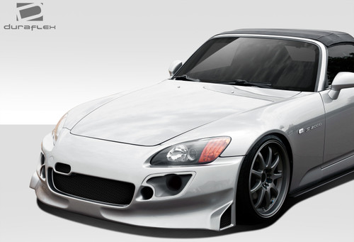 2000-2009 Honda S2000 Duraflex SP-N Front Bumper Cover - 4 Piece / Vehicle Year Make Model Trim - 2000-2009-Honda S2000 ALL / Product Type - Front Bumper / Style Name -SP-N / Kit Material - FRP (Fiberglass Reinforced Plastics) / Notes - Note: uses 4 inch round fog lights