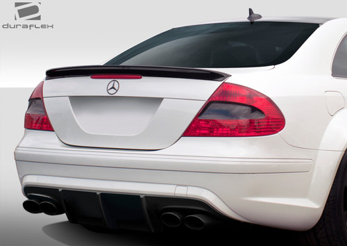2003-2009 Mercedes CLK W209 Duraflex Black Series Look Wide Body Rear Bumper Cover - 1 Piece / Vehicle Year Make Model Trim - 2003-2009-Mercedes CLK ALL / Product Type - Rear Bumper / Style Name -Black Series / Kit Material - FRP (Fiberglass Reinforced Plastics) / Notes - Note: must be used with entire Black Series Look Wide Body kit