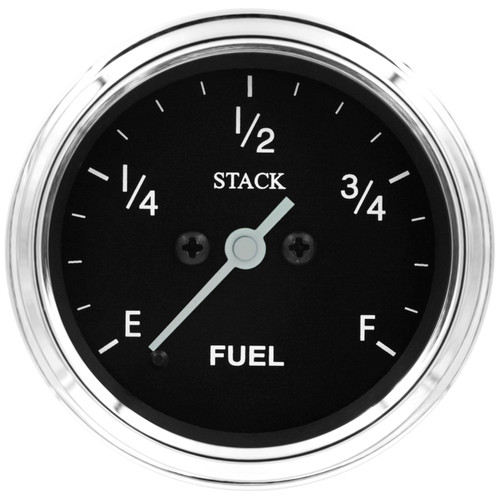 Autometer Stack 52mm 0-280 Ohm Programmable Pro Stepper Motor Fuel Level Gauge - Classic - ST3315C