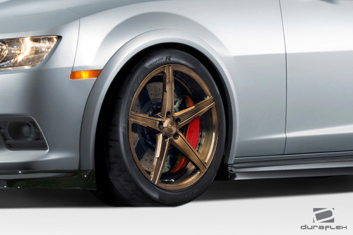 2010-2015 Chevrolet Camaro Duraflex Z28 Look Front Fender Flares - 2 Piece / Vehicle Year Make Model Trim - 2010-2015-Chevrolet Camaro ALL / Product Type - Fender Flare / Style Name -Z28 Look / Kit Material - FRP (Fiberglass Reinforced Plastics) / Notes -