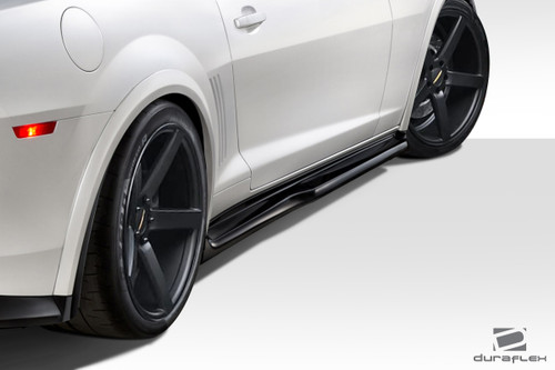 2010-2015 Chevrolet Camaro Duraflex Z28 Look Side Skirt Rocker Panels - 2 Piece / Vehicle Year Make Model Trim - 2010-2015-Chevrolet Camaro ALL / Product Type - Sideskirts / Style Name -Z28 Look / Kit Material - FRP (Fiberglass Reinforced Plastics) / Notes -