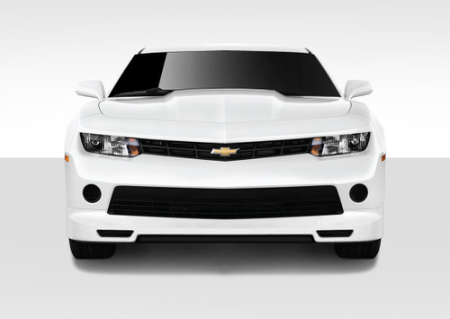 2014-2015 Chevrolet Camaro V8 Duraflex Racer Body Kit - 4 Piece - Includes Racer Front Lip Under Air Dam Spoiler (109696) Racer Side Skirt Rocker Panels (105983) Racer Rear Lip Under Air Dam Spoiler (109649) / Vehicle Year Make Model Trim - 2014-2015-Chevrolet Camaro ALL / Product Type - Kit / Style Name -Racer / Kit Material - FRP (Fiberglass Reinforced Plastics) / Notes -
