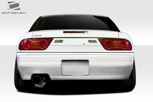 1989-1994 Nissan 240SX S13 HB Duraflex Supercool Rear Bumper Cover -1 Piece / Vehicle Year Make Model Trim - 1989-1994-Nissan 240SX HB / Product Type - Rear Bumper / Style Name -Supercool / Kit Material - FRP (Fiberglass Reinforced Plastics) / Notes -