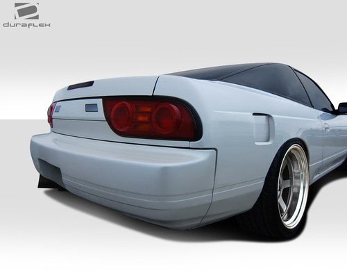 1989-1994 Nissan 240SX S13 HB Duraflex G-PR 50MM Rear Fender Flares (+50mm) - 2 Piece / Vehicle Year Make Model Trim - 1989-1994-Nissan 240SX HB / Product Type - Fender Flare / Style Name -G-PR / Kit Material - FRP (Fiberglass Reinforced Plastics) / Notes - note: fenders are 50mm wider than OEM
