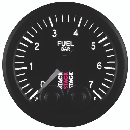 Autometer Stack 52mm 0-7 Bar M10 Male Pro-Control Fuel Pressure Gauge - Black - ST3505