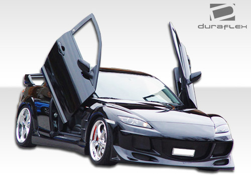 2004-2008 Mazda RX-8 Duraflex R-Speed Body Kit - 4 Piece - Includes R-Speed Front Bumper Cover (103154) R-Speed Rear Lip Under Spoiler Air Dam (103156) R-Speed Side Skirts Rocker Panels (103155) / Vehicle Year Make Model Trim - 2004-2008-Mazda RX8 ALL / Product Type - Kit / Style Name -R-Speed / Kit Material - FRP (Fiberglass Reinforced Plastics) / Notes -