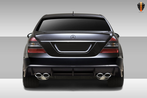 2007-2009 Mercedes S Class W221 Eros Version 3 Rear Bumper Cover - 1 Piece / Vehicle Year Make Model Trim - 2007-2009-Mercedes S Class ALL / Product Type - Rear Bumper / Style Name -Eros Version 3 / Kit Material - FRP (Fiberglass Reinforced Plastics) / Notes -