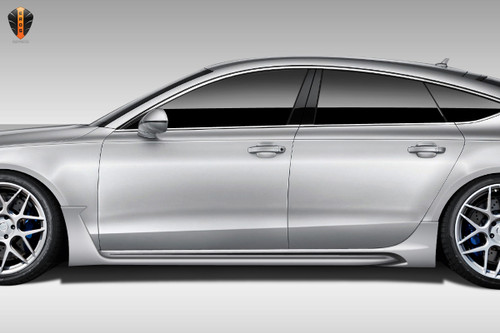 2012-2018 Audi A7 C7 Eros Version 1 Side Skirt Rocker Panels - 2 Piece / Vehicle Year Make Model Trim - 2012-2018-Audi A7 ALL / Product Type - Sideskirts / Style Name -Eros Version 1 / Kit Material - FRP (Fiberglass Reinforced Plastics) / Notes -