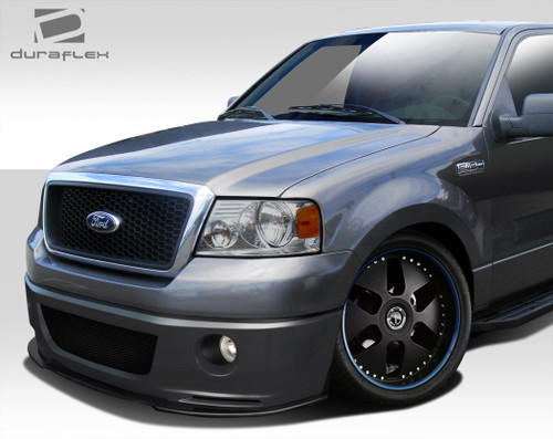 2004-2008 Ford F-150 Duraflex Super Snake Look Front Bumper Cover - 1 Piece / Vehicle Year Make Model Trim - 2004-2008-Ford F150 ALL / Product Type - Front Bumper / Style Name -Super Snake / Kit Material - FRP (Fiberglass Reinforced Plastics) / Notes -