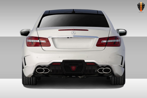 2010-2013 Mercedes E Class C207 2DR A207 Convertible Eros Version 3 Rear Bumper Cover - 1 Piece / Vehicle Year Make Model Trim - 2010-2013-Mercedes E Class 2DR / Product Type - Rear Bumper / Style Name -Eros Version 3 / Kit Material - FRP (Fiberglass Reinforced Plastics) / Notes -
