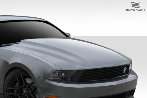 2010-2012 Ford Mustang Duraflex Cobra R Hood - 1 Piece / Vehicle Year Make Model Trim - 2010-2012-Ford Mustang ALL / Product Type - Hood / Style Name -Cobra R / Kit Material - FRP (Fiberglass Reinforced Plastics) / Notes - Note: Hood pins are required.