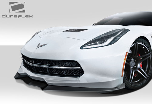 2014-2019 Chevrolet Corvette C7 Duraflex GT Concept Front Lip Under Air Dam Spoiler - 1 Piece / Vehicle Year Make Model Trim - 2014-2019-Chevrolet Corvette ALL / Product Type - Front Lip/Add On / Style Name -GT Concept / Kit Material - FRP (Fiberglass Reinforced Plastics) / Notes -