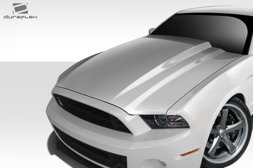2013-2014 Ford Mustang / 2010-2014 Mustang GT500 Duraflex Cobra R Hood - 1 Piece / Vehicle Year Make Model Trim - 2013-2014-Ford Mustang ALL / Product Type - Hood / Style Name -Cobra R / Kit Material - FRP (Fiberglass Reinforced Plastics) / Notes - Note: Hood pins are required.