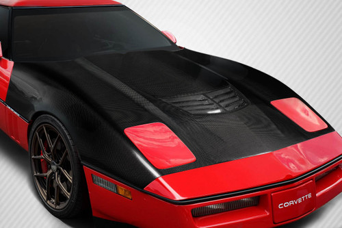 1985-1996 Chevrolet Corvette C4 Carbon Creations Stingray Z Hood- 1 Piece / Vehicle Year Make Model Trim - 1985-1996-Chevrolet Corvette ALL / Product Type - Hood / Style Name -Stingray Z / Kit Material - Carbon Fiber / Notes - Note: Hood pins are required.