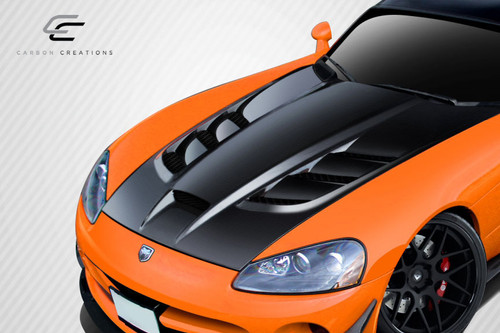 2003-2009 Dodge Viper Carbon Creations ACR Look Hood - 1 Piece / Vehicle Year Make Model Trim - 2003-2009-Dodge Viper ALL / Product Type - Hood / Style Name -ACR / Kit Material - Carbon Fiber / Notes - Note: Hood pins are required.