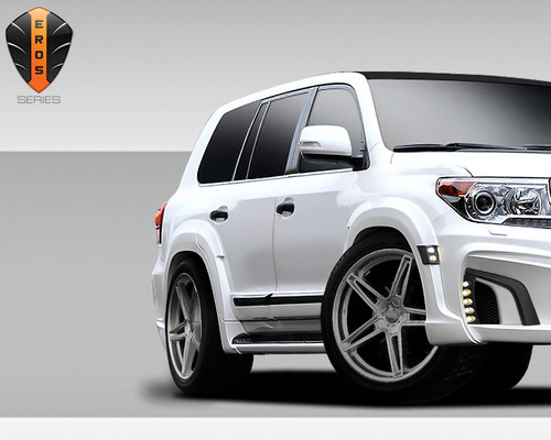 2013-2015 Toyota Land Cruiser Eros Version 1 Wide Body Rear Fender Flares - 4 Piece (S) / Vehicle Year Make Model Trim - 2013-2015-Toyota Land Cruiser ALL / Product Type - Fender Flare / Style Name -Eros Version 1 / Kit Material - FRP (Fiberglass Reinforced Plastics) / Notes - Note: All Overstock products are sold on a first come, first serve basis. Overstock products are sold as is, and all sales are final. Overstock products may not be returned or exchanged.
