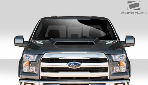 2015-2020 Ford F-150 Duraflex Grid Hood - 1 Piece / Vehicle Year Make Model Trim - 2015-2020-Ford F150 ALL / Product Type - Hood / Style Name -Grid / Kit Material - FRP (Fiberglass Reinforced Plastics) / Notes - Note: Hood pins are required.