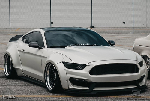 2015-2017 Ford Mustang Duraflex Grid Wide Body Kit - 8 Piece - Includes Grid Front Fender Flares (112566), Grid Rear Fender Flares (112567) / Vehicle Year Make Model Trim - 2015-2017-Ford Mustang ALL / Product Type - Kit / Style Name -Grid / Kit Material - FRP (Fiberglass Reinforced Plastics) / Notes -