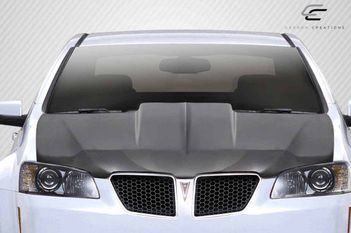 2008-2009 Pontiac G8 Carbon Creations LE Designs Cowl Hood - 1 Piece / Vehicle Year Make Model Trim - 2008-2009-Pontiac G8 ALL / Product Type - Hood / Style Name -LE Designs / Kit Material - Carbon Fiber / Notes - Note: Hood pins are required.