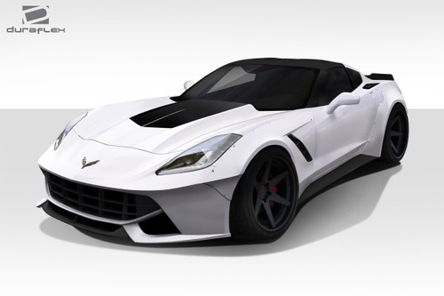 2014-2019 Chevrolet Corvette C7 Duraflex Gran Veloce Hood - 1 Piece / Vehicle Year Make Model Trim - 2014-2019-Chevrolet Corvette ALL / Product Type - Hood / Style Name -Gran Veloce / Kit Material - FRP (Fiberglass Reinforced Plastics) / Notes - Note: Hood pins are required.