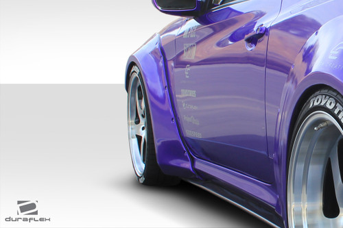 2010-2016 Hyundai Genesis Coupe 2DR Duraflex Circuit 75 MM Front Fender Flares - 2-piece / Vehicle Year Make Model Trim - 2010-2016-Hyundai Genesis 2DR / Product Type - Fender Flare / Style Name -Circuit / Kit Material - FRP (Fiberglass Reinforced Plastics) / Notes -