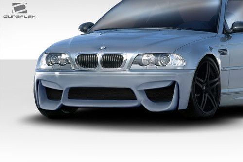 2001-2006 BMW M3 E46 Duraflex M4 Look Front Bumper - 1 -piece / Vehicle Year Make Model Trim - 2001-2006-BMW M3 ALL / Product Type - Front Bumper / Style Name -M4 Look / Kit Material - FRP (Fiberglass Reinforced Plastics) / Notes -