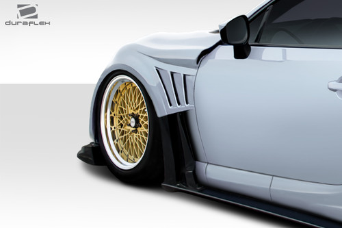 2013-2020 Scion FR-S Duraflex VR-S Wide Body Front Fenders (+50mm) - 4 Piece / Vehicle Year Make Model Trim - 2013-2020-Scion FRS ALL / Product Type - Fender / Style Name -VR-S / Kit Material - FRP (Fiberglass Reinforced Plastics) / Notes - Note: Front Fenders are 50MM wide