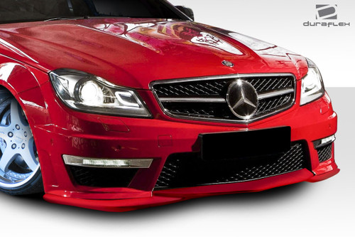 2012-2014 Mercedes C Class W204 Duraflex L Sport Front Lip Spoiler - 1 Piece (AMG Sports Bumper only) / Vehicle Year Make Model Trim - 2012-2014-Mercedes C Class ALL / Product Type - Front Lip/Add On / Style Name -L Sport / Kit Material - FRP (Fiberglass Reinforced Plastics) / Notes -
