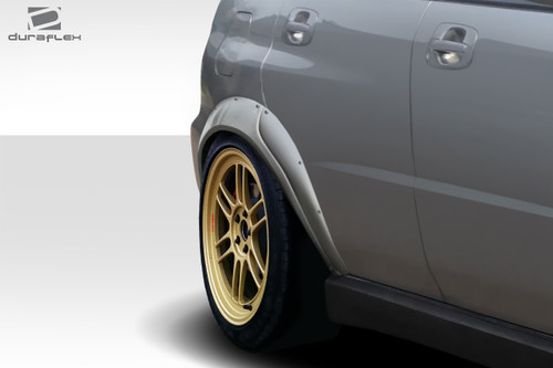 2004-2007 Subaru Impreza WRX 4DR Duraflex Race Rear Fender Flares - 4 Piece / Vehicle Year Make Model Trim - 2004-2007-Subaru Impreza 4DR / Product Type - Fender Flare / Style Name -Race / Kit Material - FRP (Fiberglass Reinforced Plastics) / Notes -