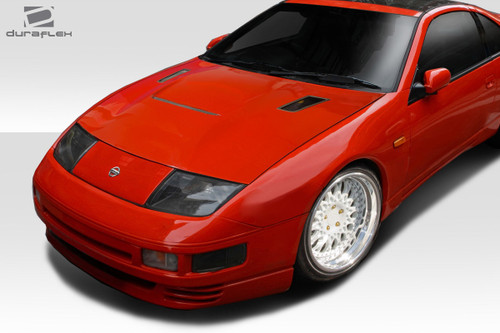 1990-1996 Nissan 300ZX Z32 Duraflex TZ Hood - 1 Piece / Vehicle Year Make Model Trim - 1990-1996-Nissan 300ZX ALL / Product Type - Hood / Style Name -TZ / Kit Material - FRP (Fiberglass Reinforced Plastics) / Notes - Note: Hood pins are required.