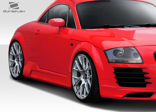 2000-2006 Audi TT 8N Duraflex R8 Look Side Skirts - 2 Piece / Vehicle Year Make Model Trim - 2000-2006-Audi TT ALL / Product Type - Sideskirts / Style Name -R8 Look / Kit Material - FRP (Fiberglass Reinforced Plastics) / Notes -