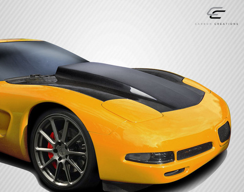 1997-2004 Chevrolet Corvette C5 Carbon Creations DriTech Cowl Hood - 1 Piece / Vehicle Year Make Model Trim - 1997-2004-Chevrolet Corvette ALL / Product Type - Hood / Style Name -Cowl / Kit Material - Carbon Fiber / Notes - Note: Hood pins are required.