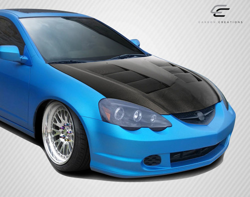 2002-2006 Acura RSX Carbon Creations DriTech TS-1 Hood - 1 Piece / Vehicle Year Make Model Trim - 2002-2006-Acura RSX ALL / Product Type - Hood / Style Name -TS-1 / Kit Material - Carbon Fiber / Notes - Note: Hood pins are required.