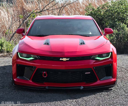 2016-2018 Chevrolet Camaro V8 Duraflex Grid Front Bumper Air Duct Extensions Add Ons Spat Extensions - 2 Piece / Vehicle Year Make Model Trim - 2016-2018-Chevrolet Camaro ALL / Product Type - Accessory / Style Name -Grid / Kit Material - FRP (Fiberglass Reinforced Plastics) / Notes -