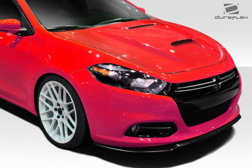 2013-2016 Dodge Dart Duraflex MP-R Hood - 1 Piece / Vehicle Year Make Model Trim - 2013-2016-Dodge Dart ALL / Product Type - Hood / Style Name -MP-R / Kit Material - FRP (Fiberglass Reinforced Plastics) / Notes - Note: Hood pins are required.
