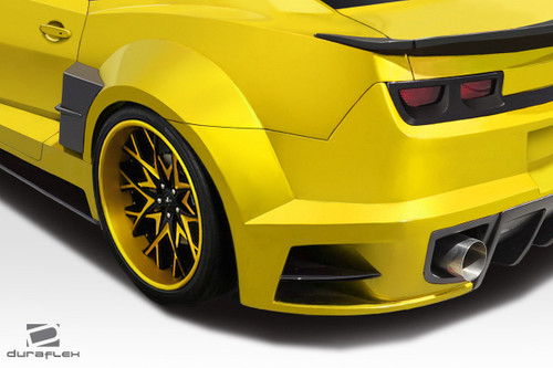 2010-2013 Chevrolet Camaro Duraflex CCG Wide Body Rear Fender Flares - 2 Piece / Vehicle Year Make Model Trim - 2010-2013-Chevrolet Camaro ALL / Product Type - Fender Flare / Style Name -CCG / Kit Material - FRP (Fiberglass Reinforced Plastics) / Notes - Note: Must be used in conjunction with entire CCG Wide Body kit
