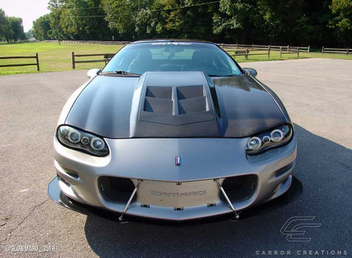 1998-2002 Chevrolet Camaro Carbon Creations DriTech ZL1 Look Hood - 1 Piece / Vehicle Year Make Model Trim - 1998-2002-Chevrolet Camaro ALL / Product Type - Hood / Style Name -ZL1 Look / Kit Material - Carbon Fiber / Notes - Note: Hood pins are required.