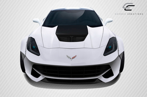 2014-2019 Chevrolet Corvette C7 Carbon Creations DriTech Z06 Look Hood- 1 Piece / Vehicle Year Make Model Trim - 2014-2019-Chevrolet Corvette ALL / Product Type - Hood / Style Name -Z06 / Kit Material - Carbon Fiber / Notes - Note: Hood pins are required.