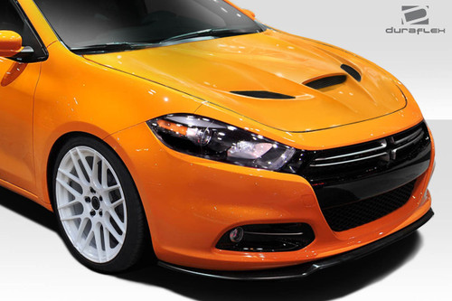 2013-2016 Dodge Dart Duraflex Hellcat Look Hood - 1 Piece / Vehicle Year Make Model Trim - 2013-2016-Dodge Dart ALL / Product Type - Hood / Style Name -Hellcat Look / Kit Material - FRP (Fiberglass Reinforced Plastics) / Notes - Note: Hood pins are required.