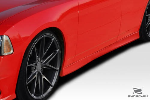 2006-2010 Dodge Charger Duraflex Hellcat Look Side Skirts - 2 Piece / Vehicle Year Make Model Trim - 2006-2010-Dodge Charger ALL / Product Type - Sideskirts / Style Name -Hellcat Look / Kit Material - FRP (Fiberglass Reinforced Plastics) / Notes -