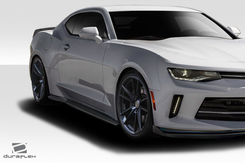 2016-2023 Chevrolet Camaro Duraflex Arsenal Side Skirts - 2 Piece / Vehicle Year Make Model Trim - 2016-2023-Chevrolet Camaro ALL / Product Type - Sideskirts / Style Name -Arsenal / Kit Material - FRP (Fiberglass Reinforced Plastics) / Notes -
