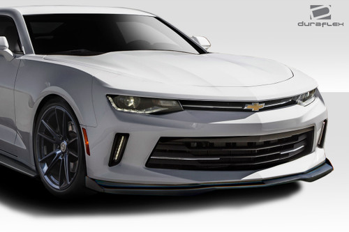 2016-2018 Chevrolet Camaro V6 Duraflex Arsenal Front Lip Spoiler - 3 Piece / Vehicle Year Make Model Trim - 2016-2018-Chevrolet Camaro ALL / Product Type - Front Lip/Add On / Style Name -Arsenal / Kit Material - FRP (Fiberglass Reinforced Plastics) / Notes -