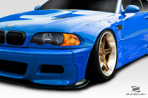 2001-2006 BMW M3 E46 Duraflex Circuit Front Fender Flares - 4 Piece / Vehicle Year Make Model Trim - 2001-2006-BMW M3 ALL / Product Type - Fender Flare / Style Name -Circuit / Kit Material - FRP (Fiberglass Reinforced Plastics) / Notes -