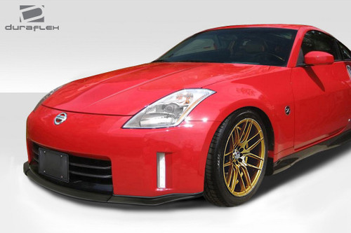 2003-2005 Nissan 350Z Z33 Duraflex MZ Front Lip Spoiler - 1 Piece / Vehicle Year Make Model Trim - 2003-2005-Nissan 350Z ALL / Product Type - Front Lip/Add On / Style Name -MZ / Kit Material - FRP (Fiberglass Reinforced Plastics) / Notes -