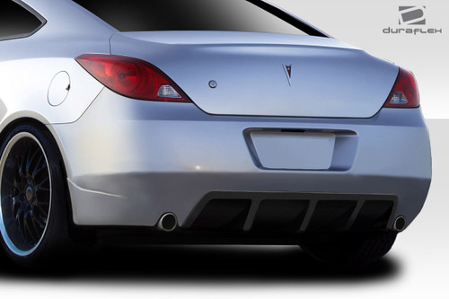 2005-2010 Pontiac G6 2DR Duraflex GT Competition Rear Bumper - 1 Piece / Vehicle Year Make Model Trim - 2005-2010-Pontiac G6 2DR / Product Type - Rear Bumper / Style Name -GT Competition / Kit Material - FRP (Fiberglass Reinforced Plastics) / Notes -