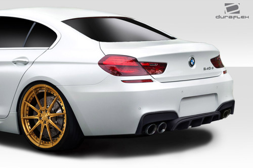 2011-2019 BMW 6 Series M6 F06 F12 F13 Duraflex AMK Rear Diffuser - 1 Piece / Vehicle Year Make Model Trim - 2011-2019-BMW 6 Series ALL / Product Type - Rear Lip/Add On / Style Name -AMK / Kit Material - FRP (Fiberglass Reinforced Plastics) / Notes -