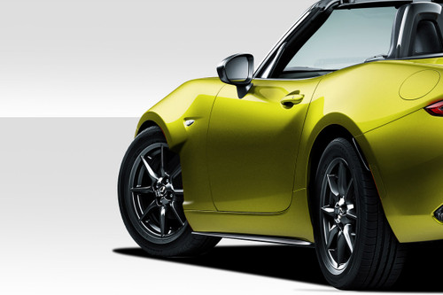2016-2025 Mazda Miata Duraflex Competition Fenders - 2 Piece / Vehicle Year Make Model Trim - 2016-2025-Mazda Miata ALL / Product Type - Fender / Style Name -Competition / Kit Material - FRP (Fiberglass Reinforced Plastics) / Notes -