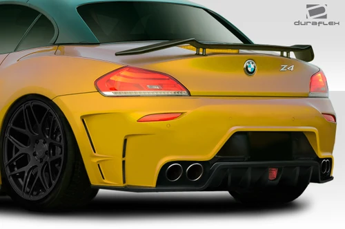 2009-2016 BMW Z4 E89 Duraflex TKR Rear Bumper - 1 Piece / Vehicle Year Make Model Trim - 2009-2016-BMW Z4 ALL / Product Type - Rear Bumper / Style Name -TKR / Kit Material - FRP (Fiberglass Reinforced Plastics) / Notes -
